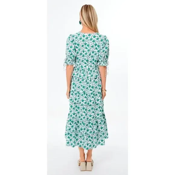 green emerald velvet dress Green Shimmer Knit Cammie Maxi Dress Hyacinth House Green Shimmer Knit / L